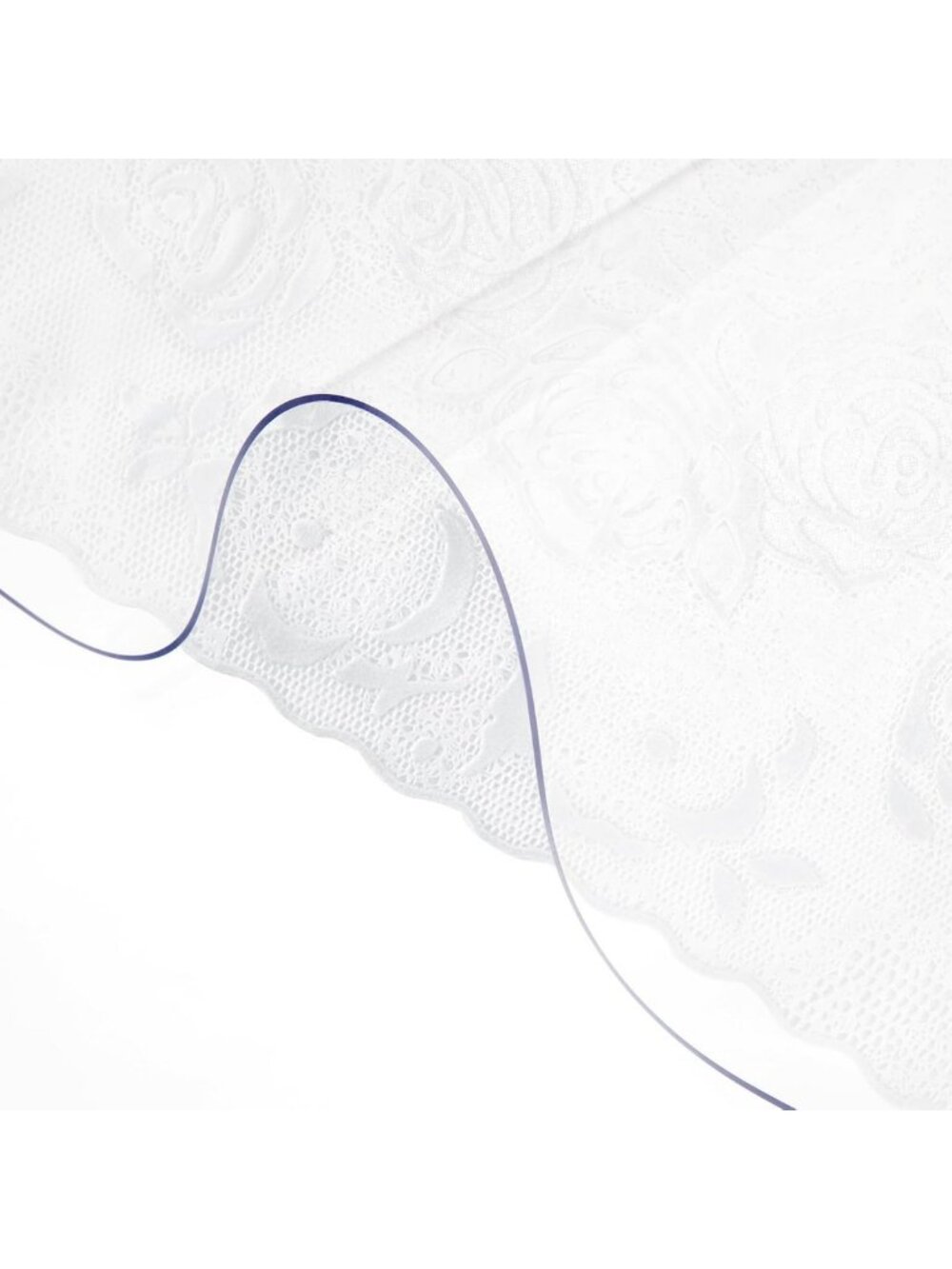 Clear Plastic Table Cover 42"x78" - Waterproof, Easy Clean Rectangle Protector